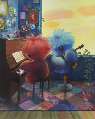 Sunset Sonata 2026 acrylic on canvas 162x130cm