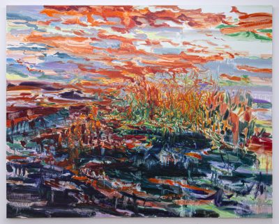 구름에 네 얼굴이 비칠 때, oil on canvas, 130.3x162.2cm, 2024